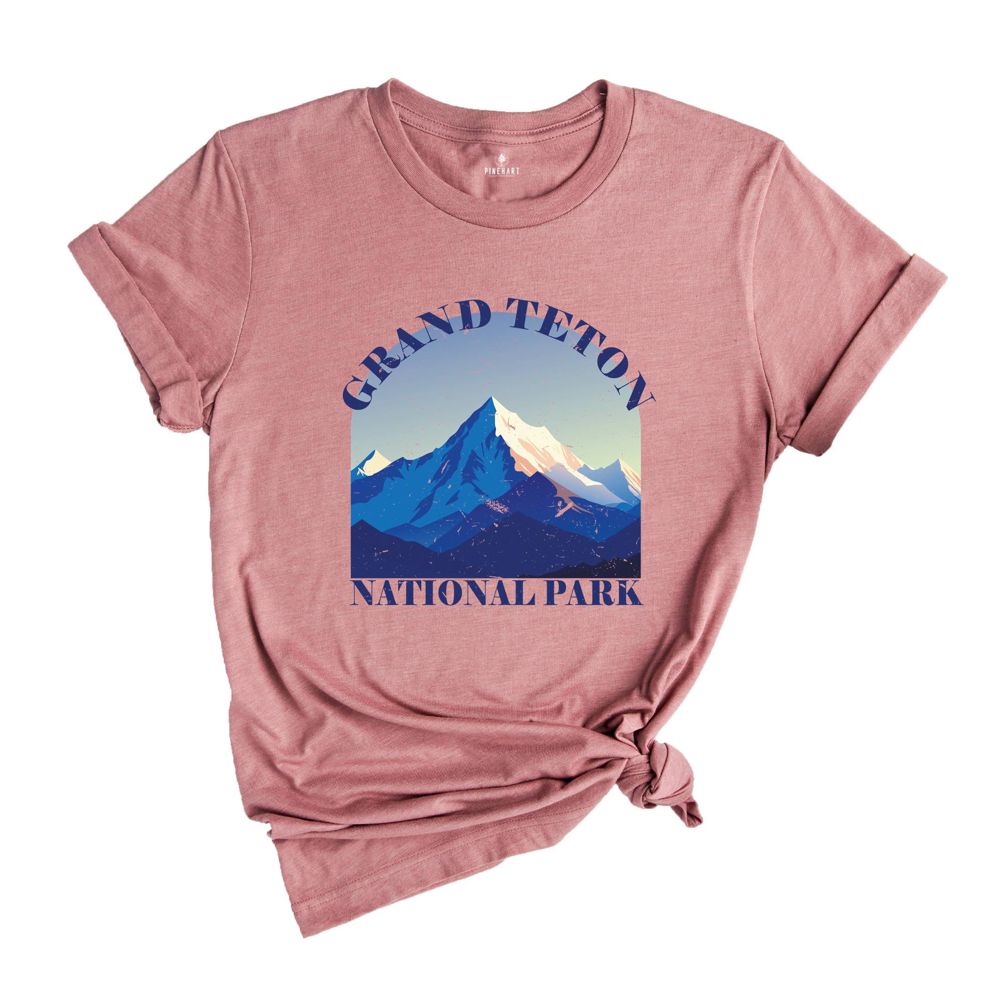 Grand Teton National Park Shirt, Wyoming T-Shirt, Grand Teton Vintage National Park Shirt, Mountain Shirt, Grand Teton Park Grand Tee