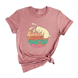 Bunny Kisses Easter Wishes Shirt, Funny Bunny Shirt, Easter Day Bunny Shirt, Funny Easter Day Gifts, Bunny Lover Shirt