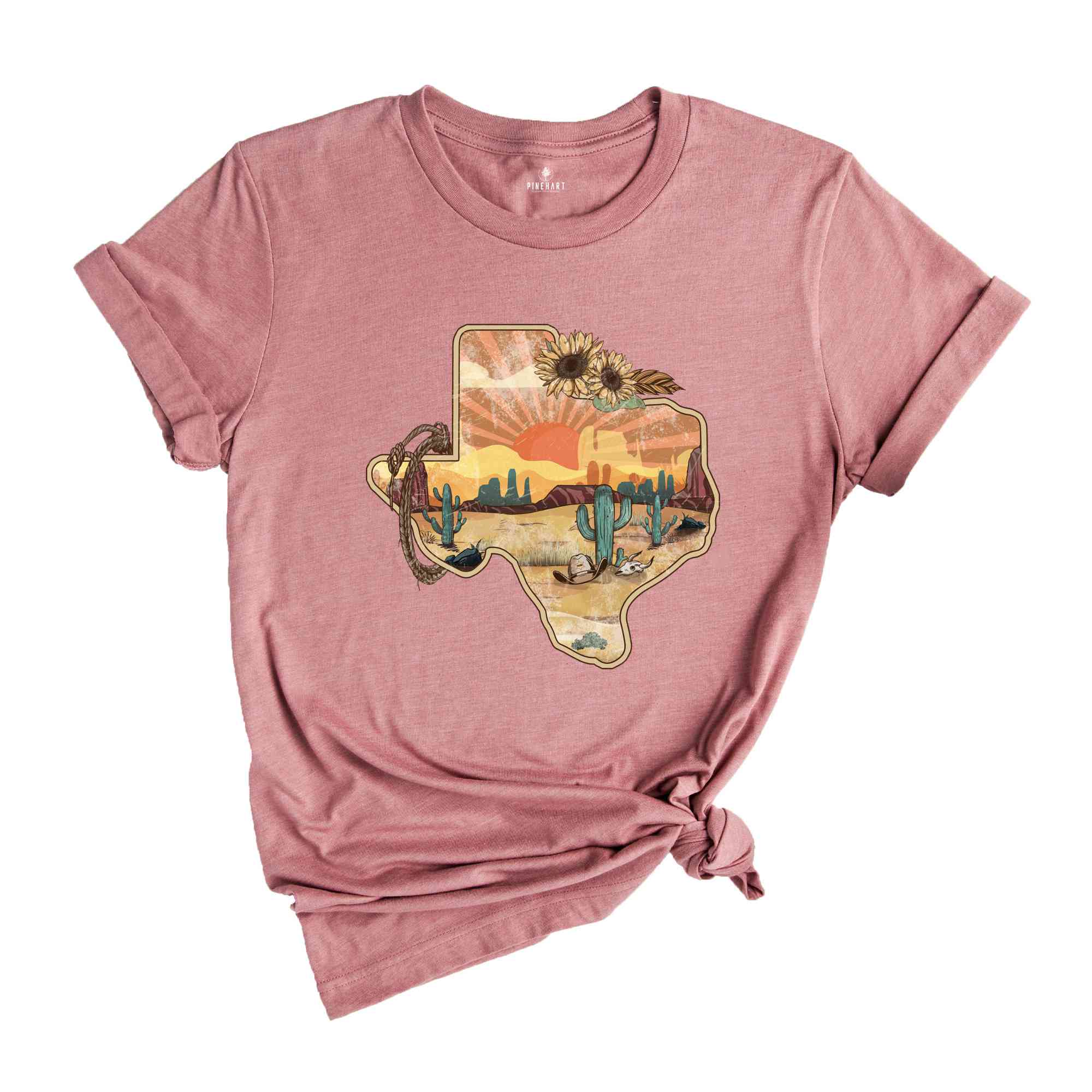 Texas Sunflower T-Shirt, Texas Map Shirt, Texas Country Shirt, Texas Gifts, Country Life Tee, Texas Trip Shirt