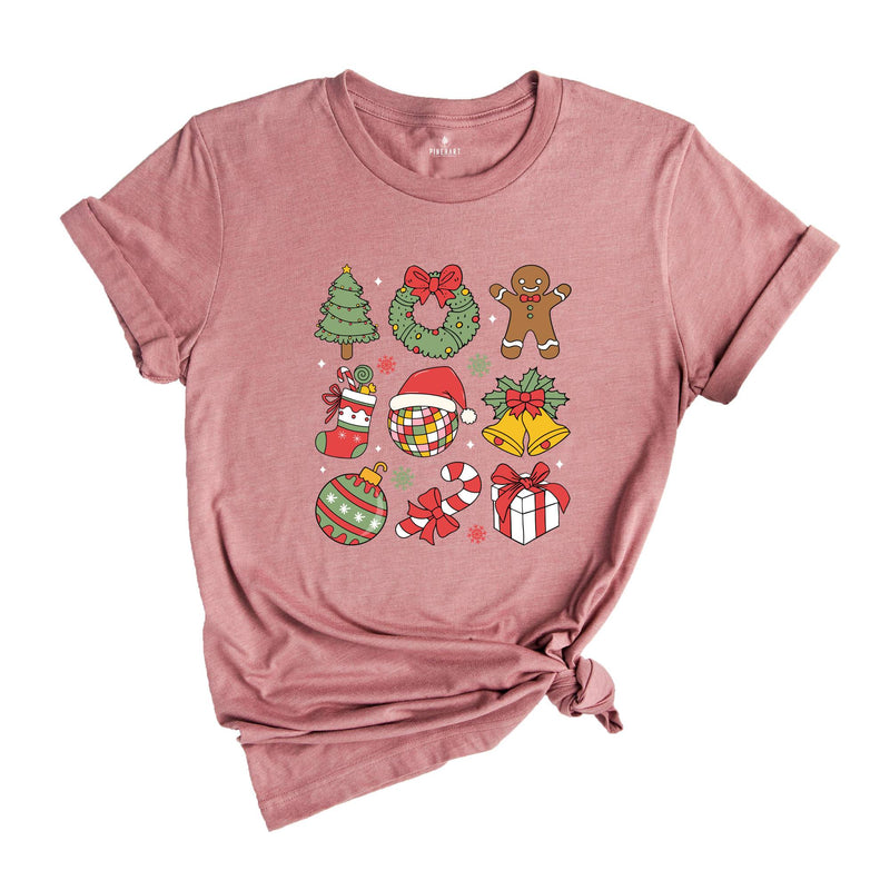 Coquette Cute Christmas Shirt, Christmas Tree Shirt, Santa Shirt, Christmas Gift, Gingerbread Shirt, Christmas Ornaments Shirt