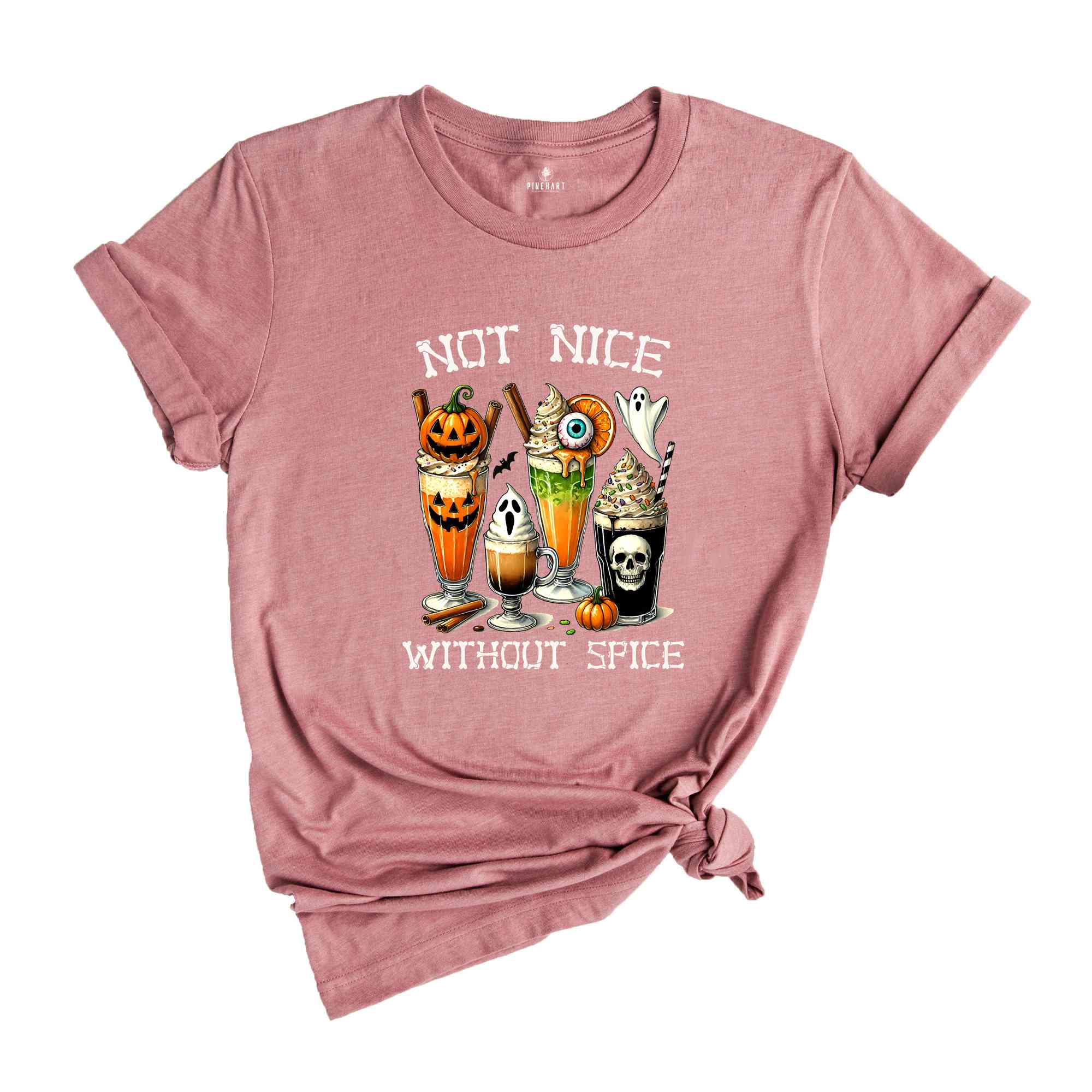 Not Nice Without Spice Shirt, Halloween Shirt, Spooky Pumpkin Shirt, Halloween Party Shirt, Halloween Party