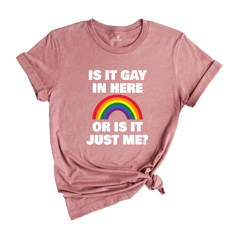 LGBT Shirt, Is It Gay In Here Shirt, LGBT Flag Shirt, Bisexual Shirt, LGBT Sweatshirt, Lesbian Shirts, Rainbow Shirt, Queer Shirt, Gay Pride