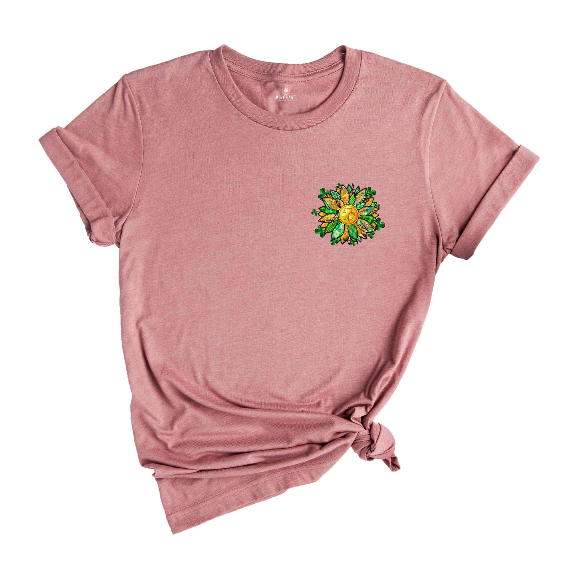 Shamrock Sunflower T-Shirt, Saint Patrick's Day T-Shirt, Funny Saint Patrick's Day Shirt, Shamrock Shirt, Sunflower Shirt