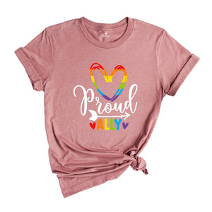 Proud Ally Shirt, Pride Shirt, LGBT Pride Shirt, Support LGBTQ Tee, Ally Shirt, Shirt for Gay, Lesbian Shirt, LGBT Shirt