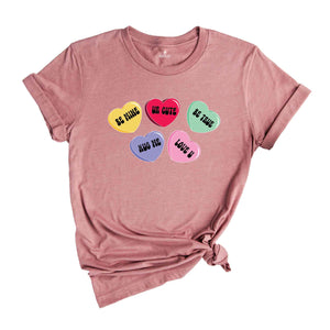 Valentines Day Shirt, Couple Shirt ,Candy Hearts,Be Mine shirt,Xoxo shirt, Funny Conversation Hearts shirt