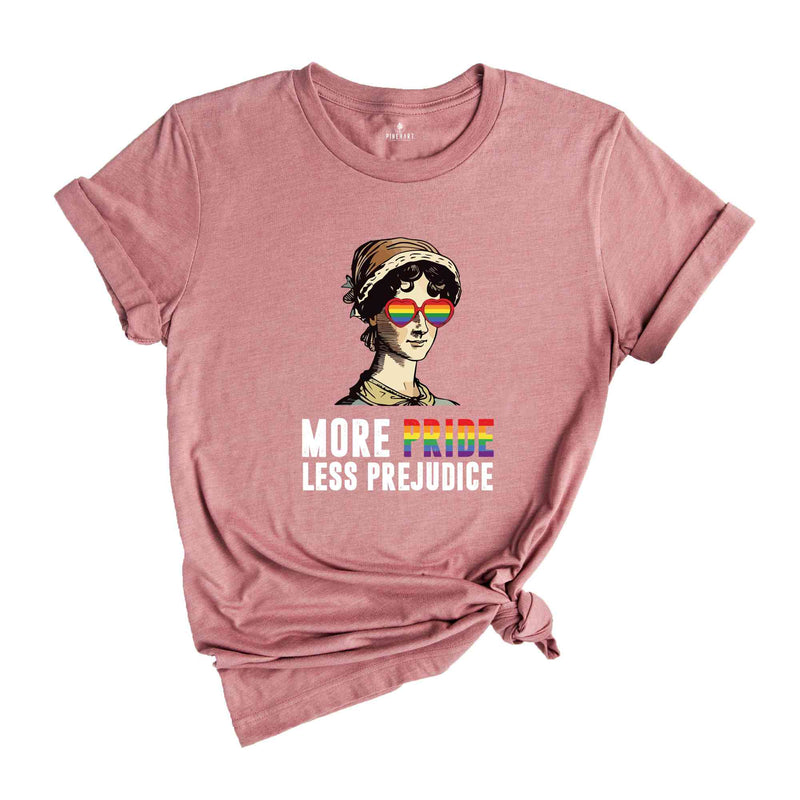 More Pride Less Prejudice Shirt, LGBTQ Tee, Groovy Pride Sweatshirt, Proud Ally T-Shirt, Pride Month Gift, Pride Ally Shirt