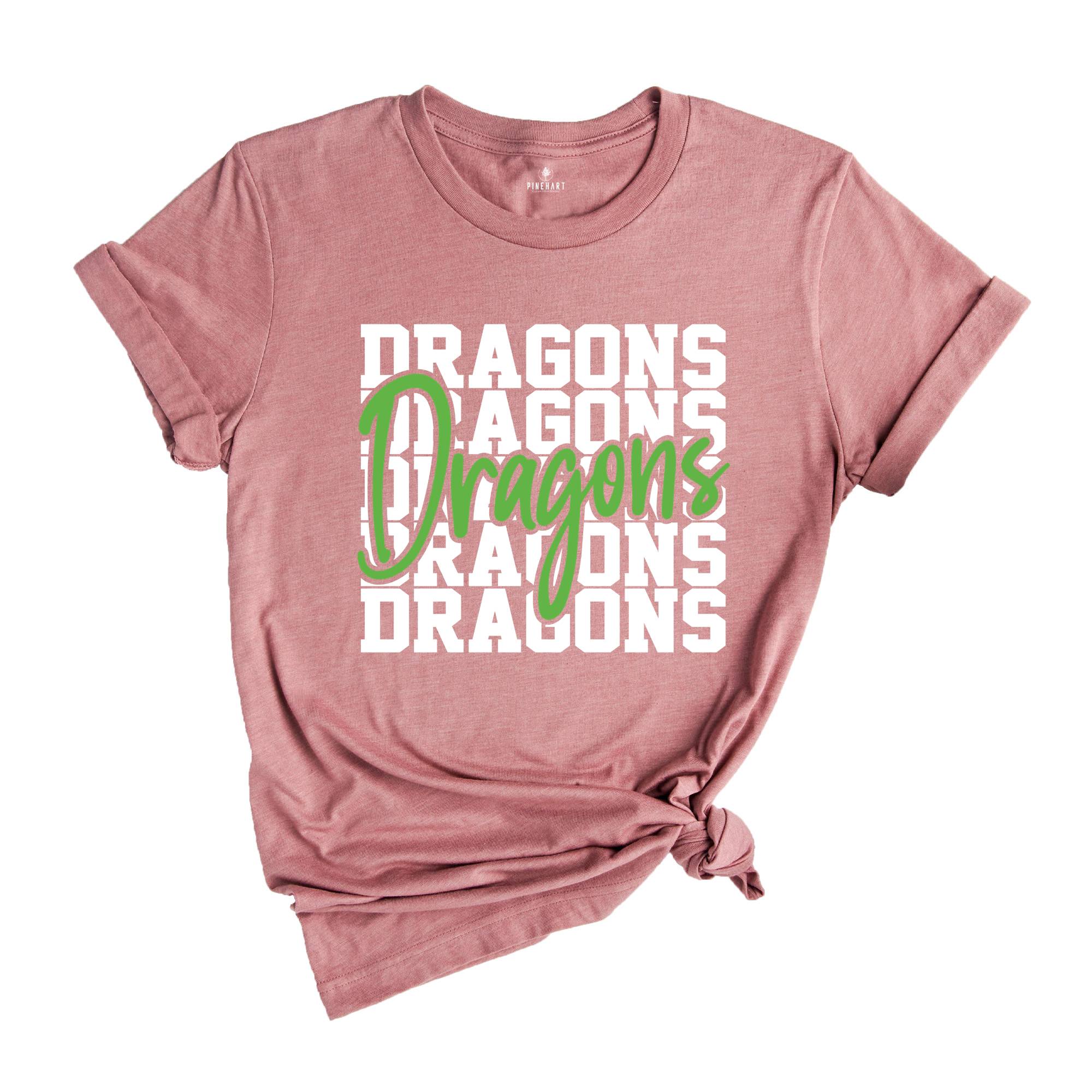 Team Mascot Shirt, Dragons Team Shirt, Dragons Team Spirit Shirt, Dragons Fan Shirt, Dragons School Shirt, Dragons School Spirit