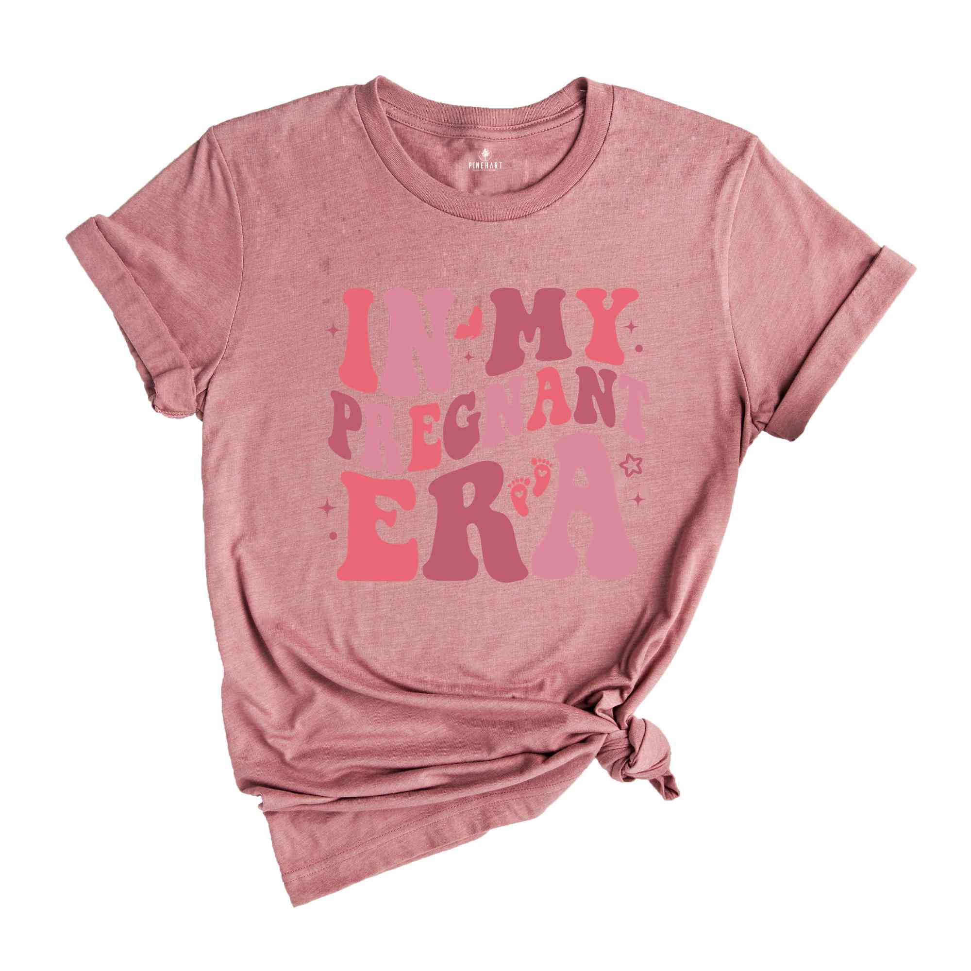 In My Pregnant Era Shirt, New Pregnancy Reveal Shirt, Mother’s Day Shirt, Baby Announcement Shirt, Baby Shower Shirt, New Mom Shirt