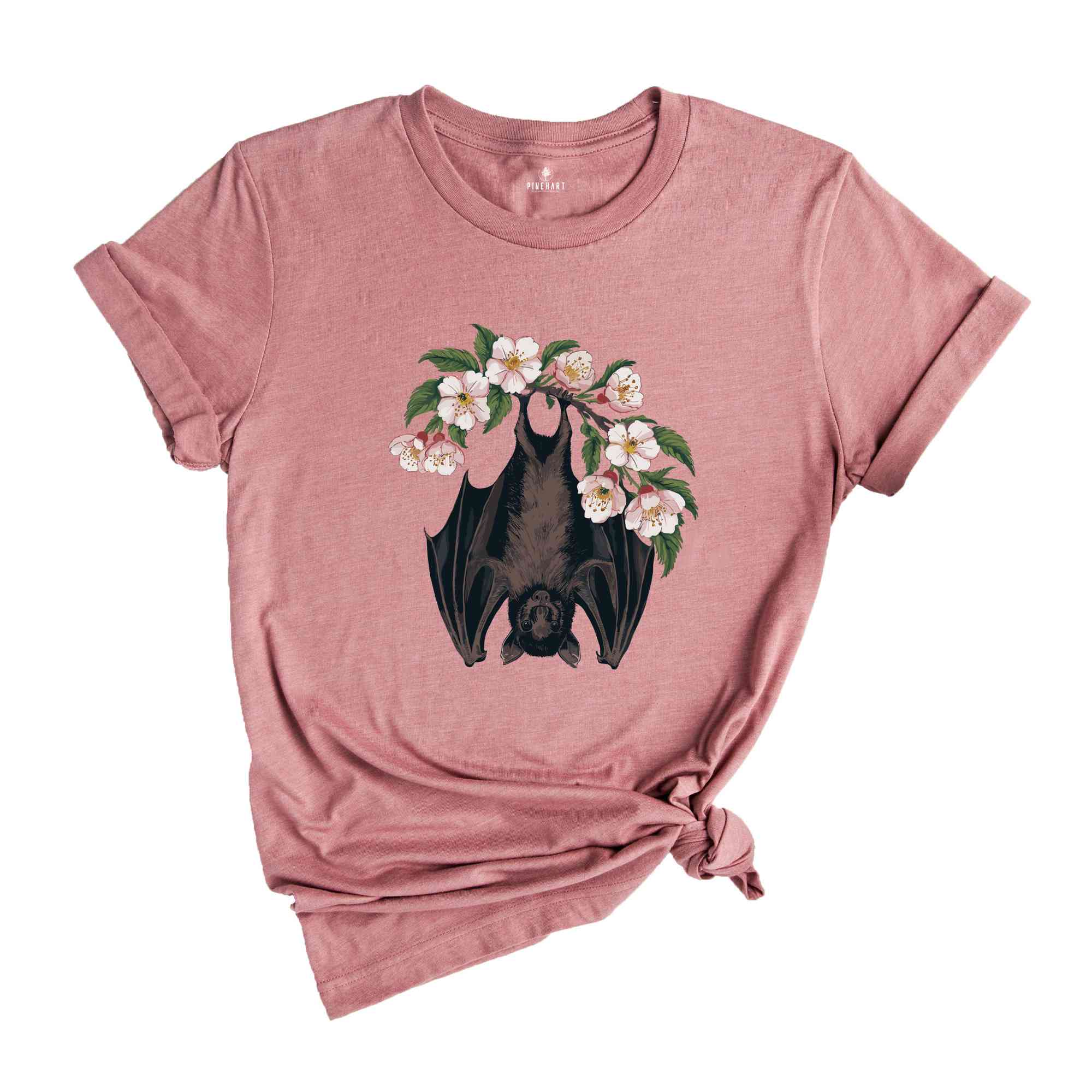 Halloween Bat Shirt, Pink Halloween Shirt, Hanging Bat Shirt, Halloween bats Shirt, Cute bat shirt, bats lovers Shirt