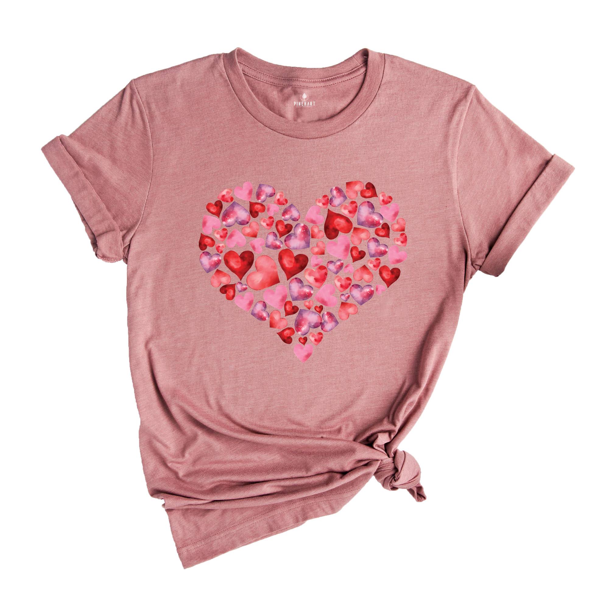 Valentine Day Heart Shirt, Heart Shirt, Valentines Day Shirt, Valentines Day Gift, Valentine Shirt, Heart XOXO Shirt, Hearts Shirt