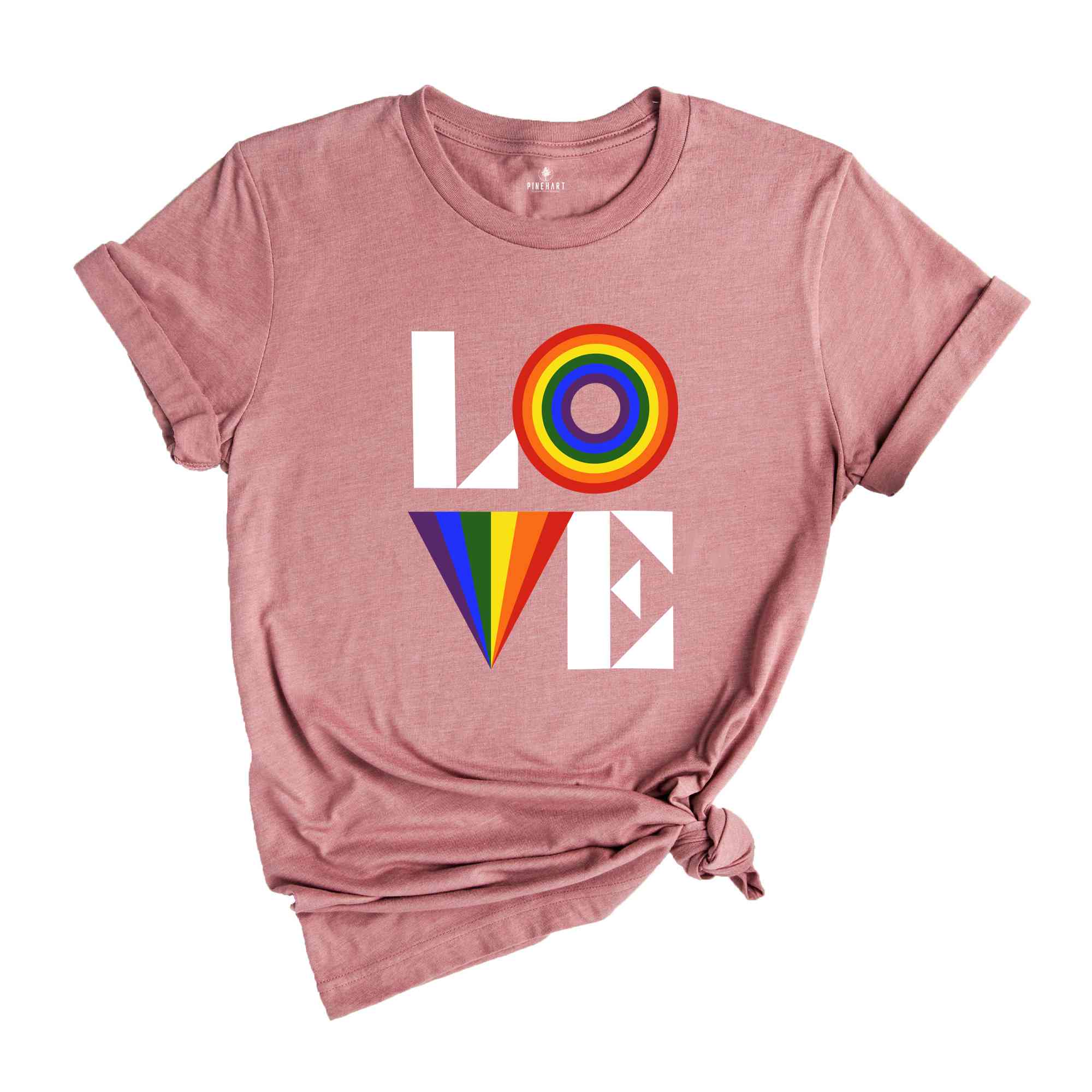 Rainbow Themed Gay Pride Shirt, LGBT Trans Pride Month T-Shirt, Love Wins Gay Rainbow T-Shirt, LGBTQ Ally Tee