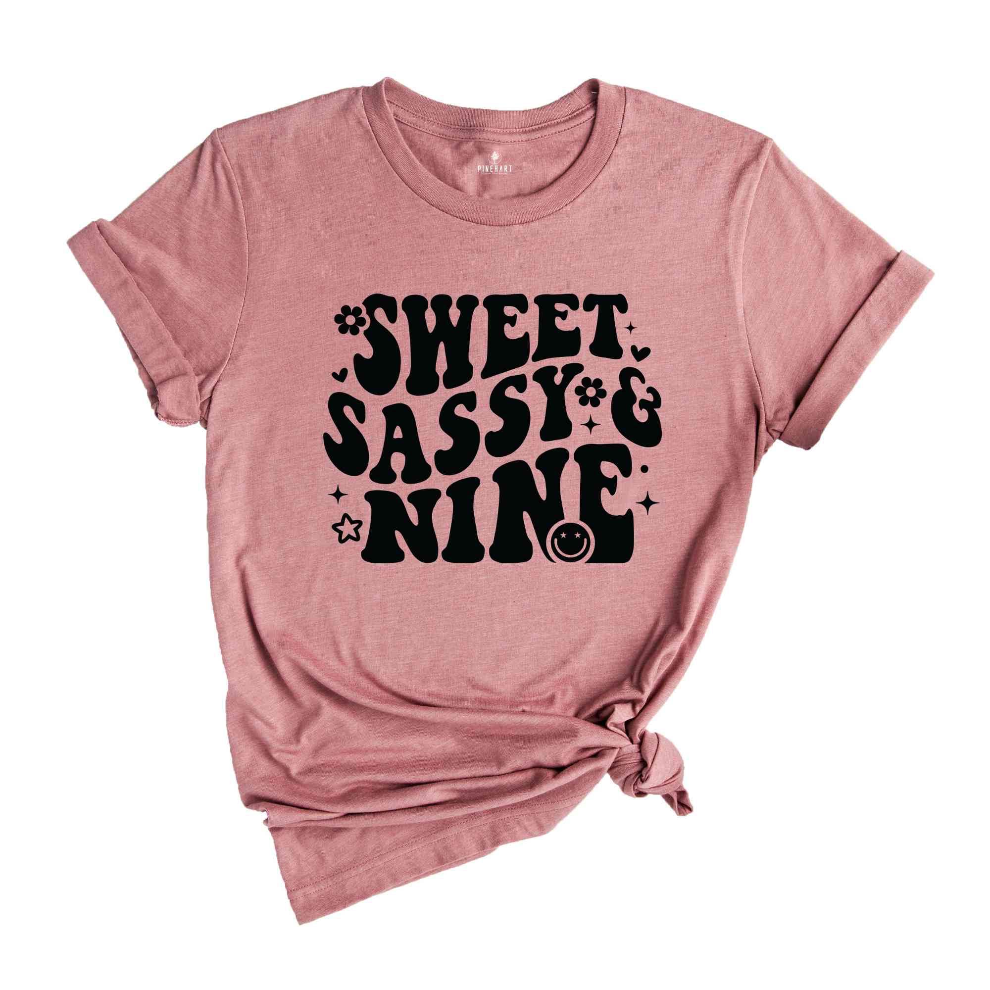 Sweet Sassy Nine Shirt, Birthday Girl Shirt, Cute Birthday Shirt, Tie Dye Shirt, Birthday Party Shirt Girl, Birthday Gift, Kids Tshirt