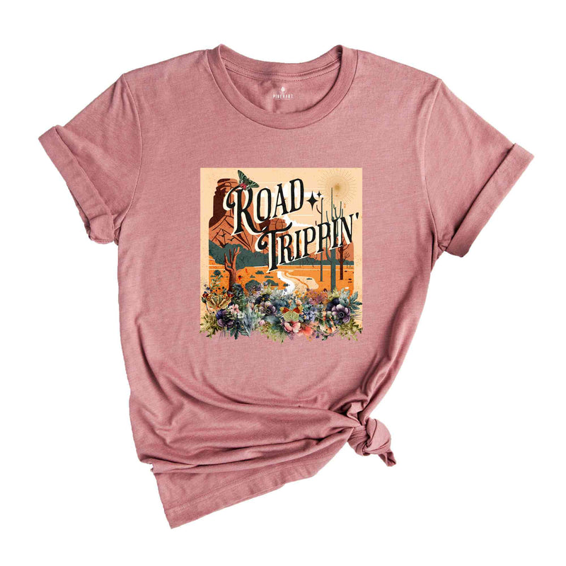 Road Trippin Shirt, Floral Road Trip Shirt, Vacation Shirt, Cute Vacation Shirt, Road Trip Shirt, Traveler Gift, Travel Shirt, Adventure Tee