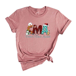 Christmas CMA Nurse Shirt, Certified Medical Assistant, Cute Christmas Shirt, Nurse Christmas Shirt, Christmas Nurse Gift, Nurse Life Shirt