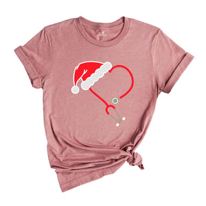 Christmas Stethoscope Shirt, Nursing Tshirt, Cute Christmas Shirt, Christmas Doctor Gift, Nurse Christmas Shirt, Holiday Gift