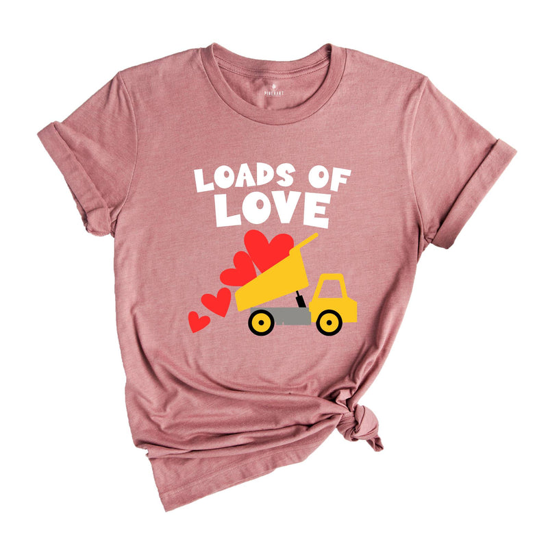 Loads Of Love T-shirt, Valentines Day Truck Shirt, Valentines Day Tee, Couple Matching Shirt, Valentines Day Gift