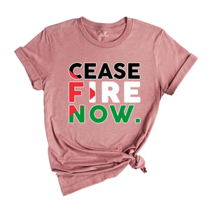 Cease Fire Now Shirt, Free Palestine Shirt, Peace Shirt, Equality Shirt, Activist Shirt, Human Rights Shirt, Social Justice Shirt