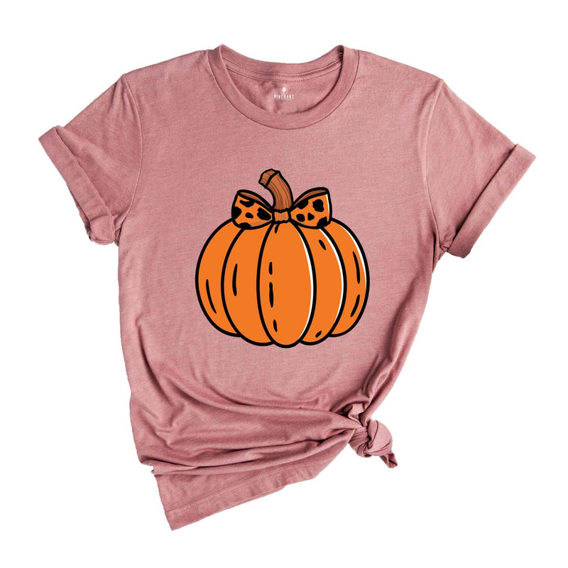 Halloween Pumpkin Shirt, Retro Halloween Shirt, Coquette Halloween Shirt, Pink Pumpkin Shirt, Pumpkin Coquette Bow Shirt, Ghost Shirt