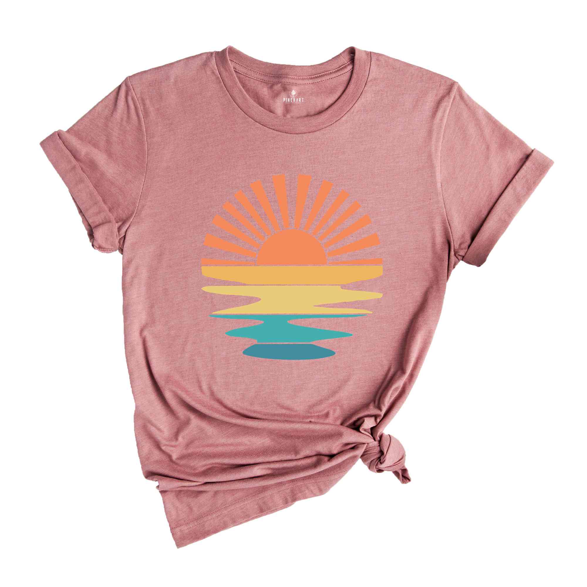 Sunset Rays Shirt, Sun Shirt, Sunshine Shirt, Sun Rays Shirt, Beachy Vibes Shirt, Trendy Summer Shirt, Sunset Shirt