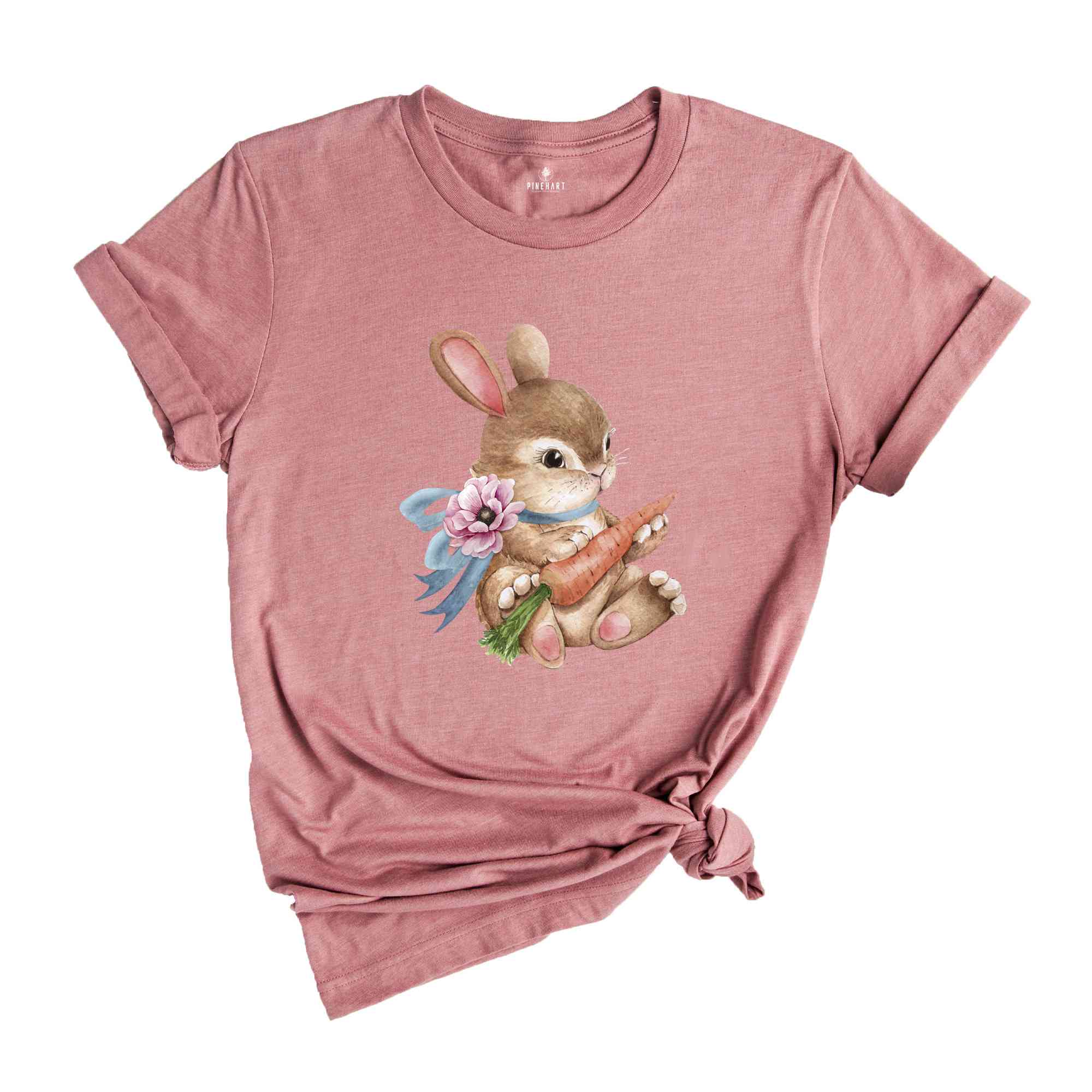 Baby Bunny Easter Carrot Shirt, Cute Bunny T-Shirt, Rabbit Shirt, Rabbit Lover Gift, Cute Easter Tee, Bunny Lover Gift