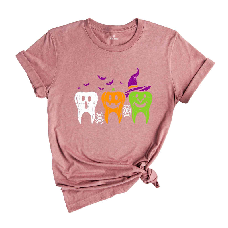 Dentist Halloween Shirt, Halloween Costume, Witch Tooth Shirt, Ghost Teeth Shirt, Pumpkin Ghost Shirt, Spooky Dental Shirt