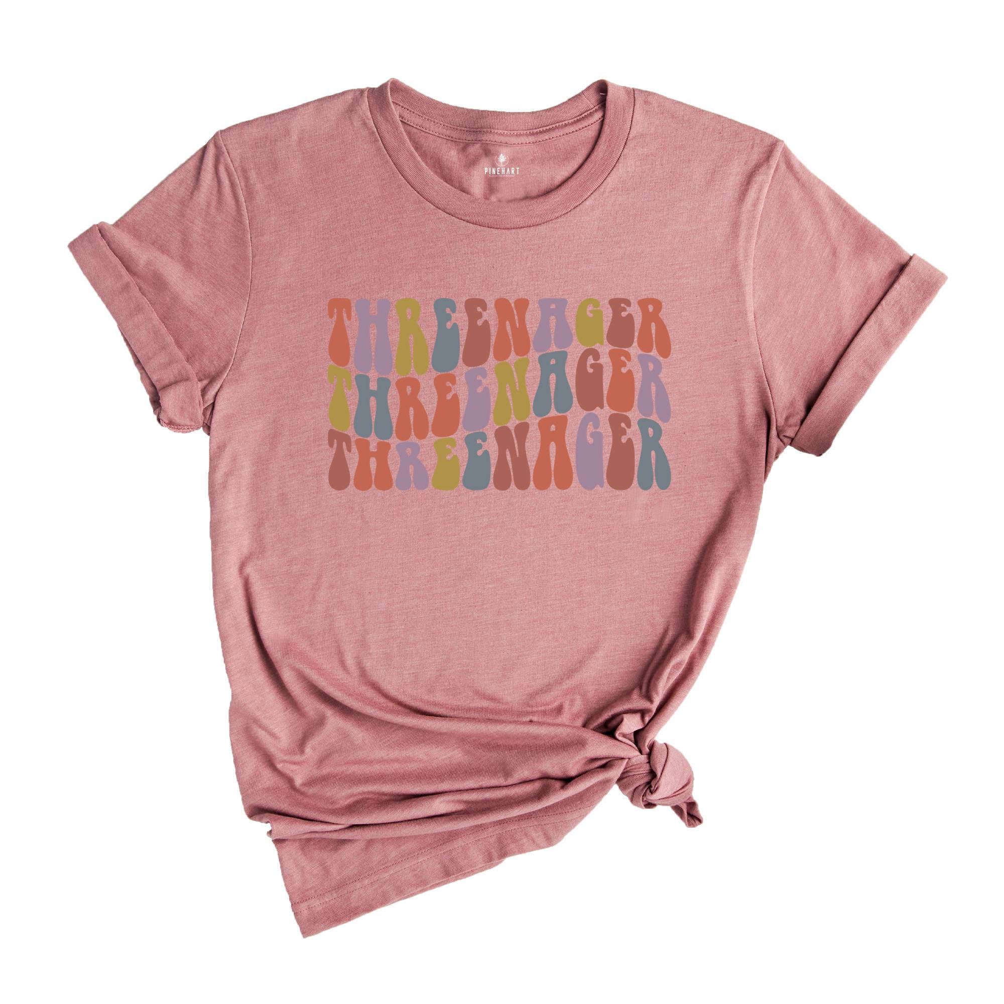 Threenager Shirt, 3rd Birthday Shirt, Birthday Girl Shirt, Happy Birthday Shirt, Third Birthday Shirt, Third Birthday Toddler