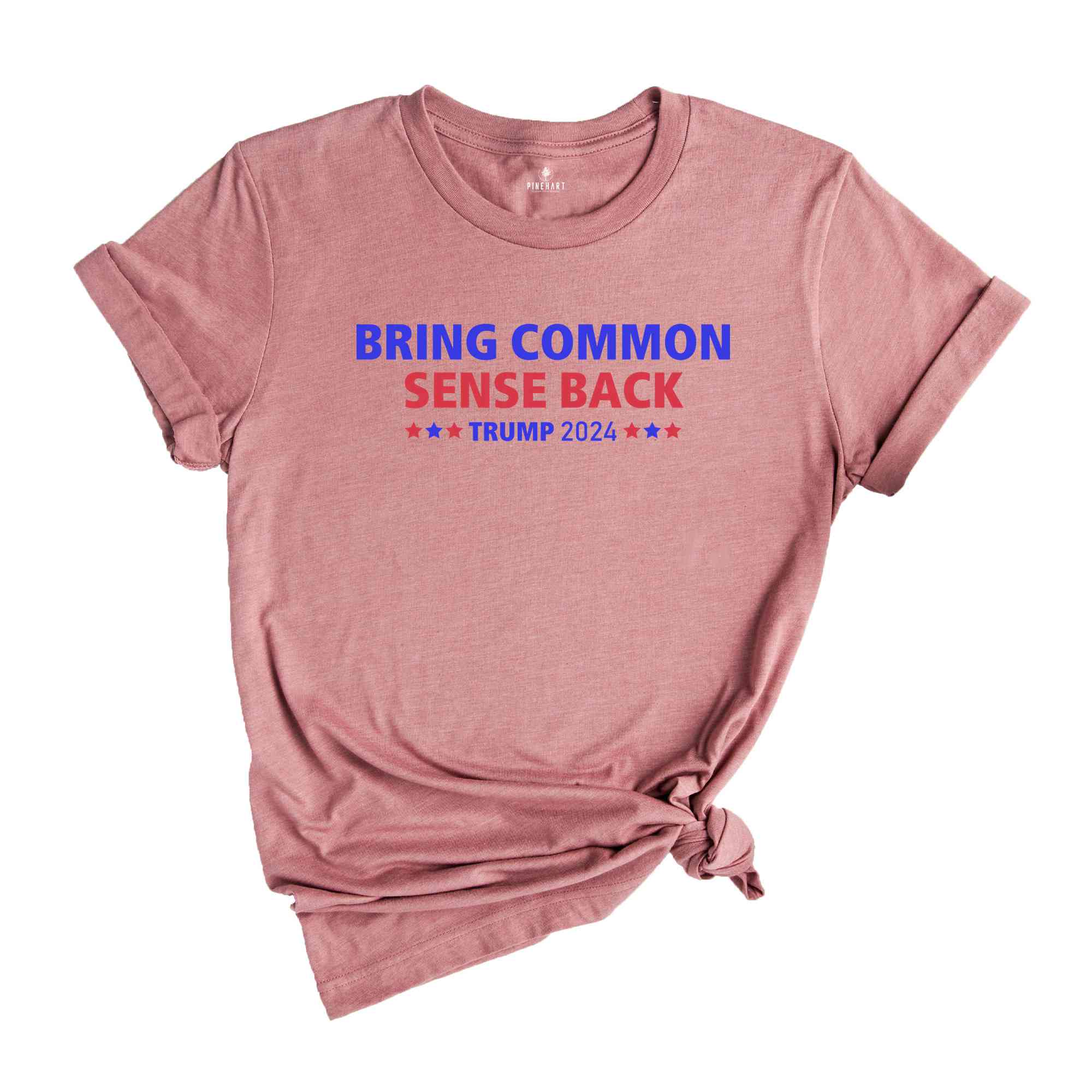 Bring Common Sense Back Shirt, Trump 2024 Shirt, Trump Vance 2024 Tee, Vice Presidential Shirt, Election 2024, Make America Great Again