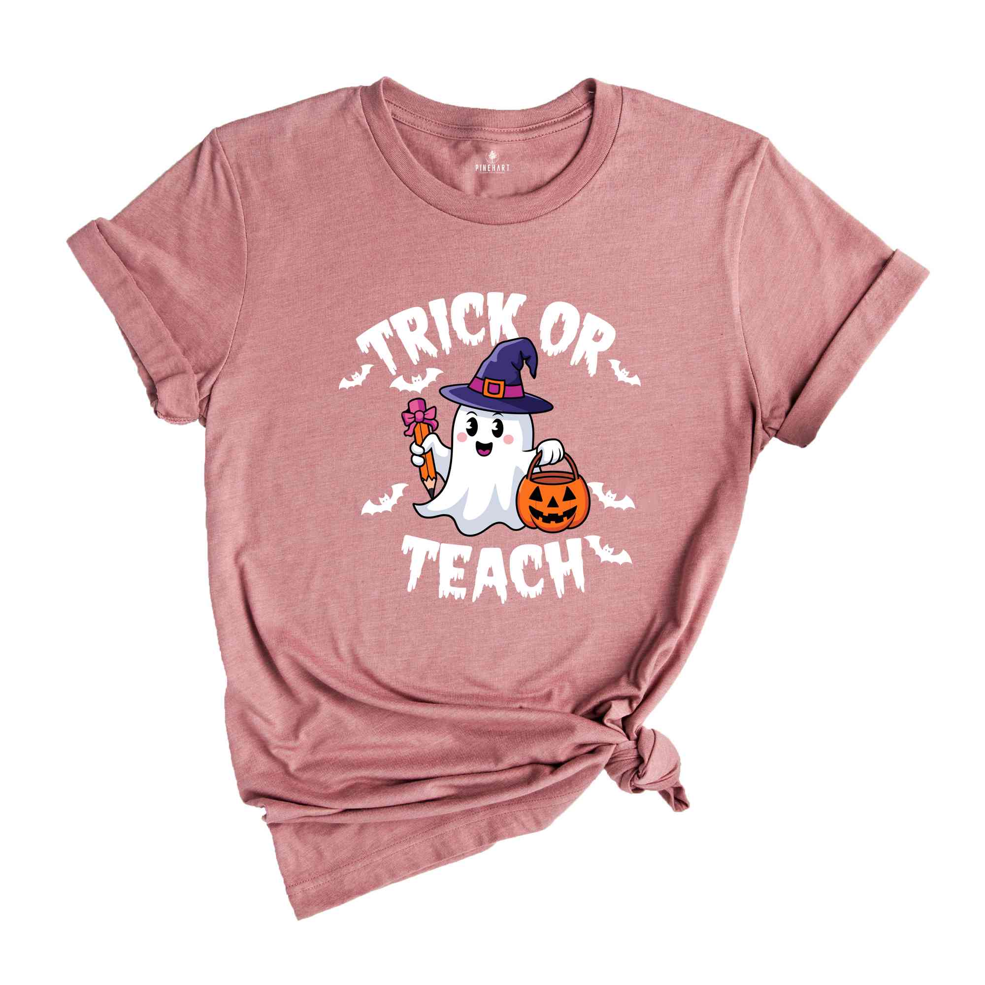 Trick or Teach Shirt, Teacher Halloween Shirt, Halloween Teacher Shirt, Spooky Teacher Shirt, Retro Ghost Teacher Shirt