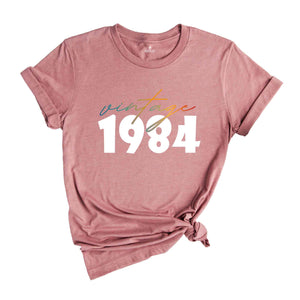 Vintage 1984 Shirt, 40th Birthday ShirtFor Women, Aesthetic Auntie Shirt, Mother's Day Shirt, Gift For Grandma