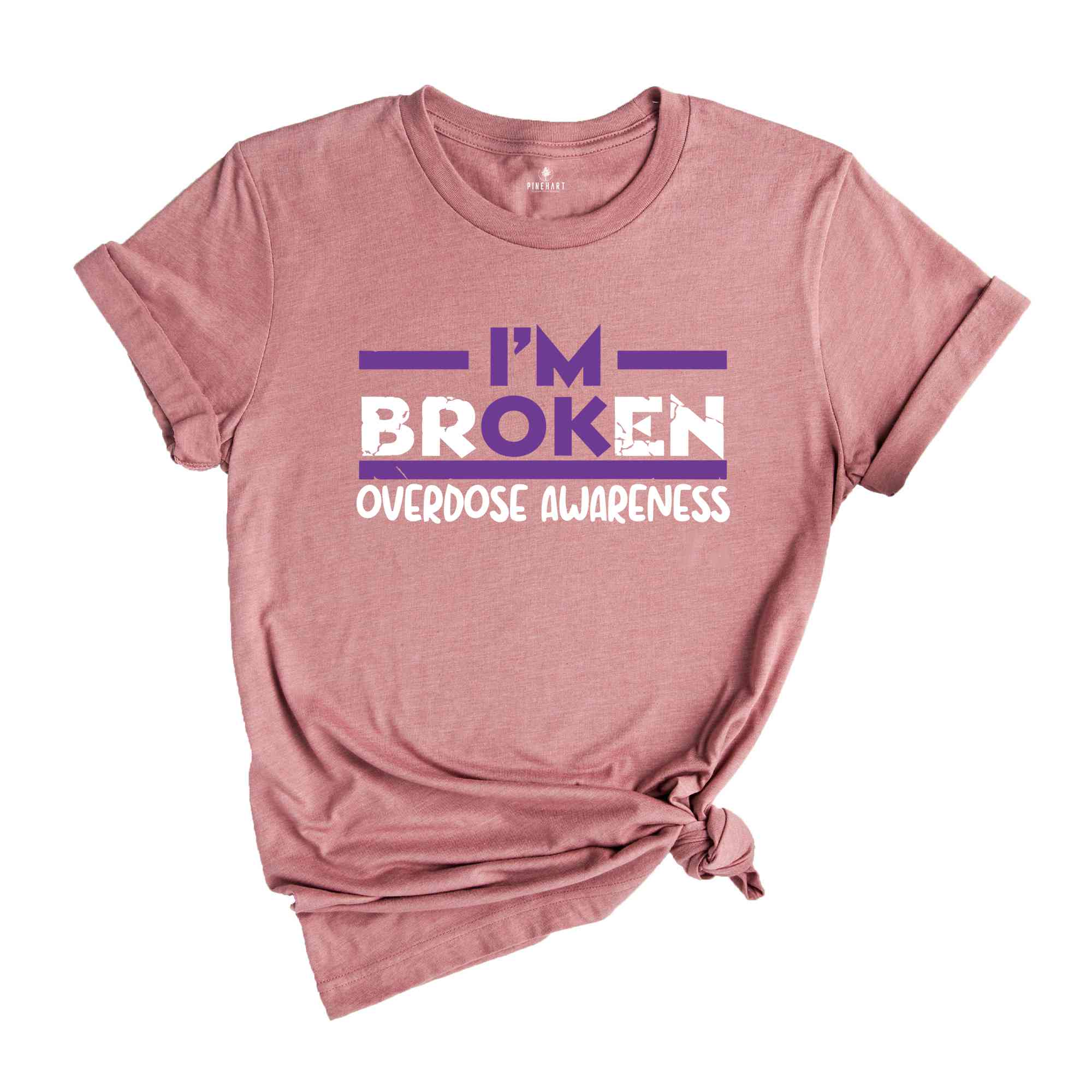 Overdose Awareness Ribbon Shirt, Addiction Recovery Gift, Narcotics Anonymous, Recovery Shirt, Sobriety T-Shirt