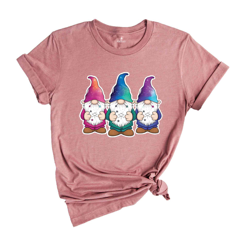 Three Cute Gnomes Shirt, Gnome Shirt, Astrology Gnomes Shirt, Crystals Shirt, Celestial Gnomes Shirt, Galaxy Gnomes Shirt