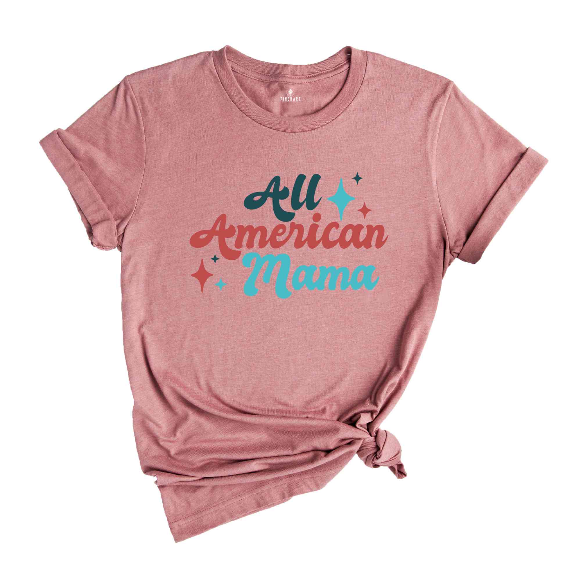 All American Mama Shirts, Fourth Of July Matching Shirts, Mommy And Me Independence Day Tee, All American Boy Shirt, All American Girl Tee