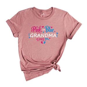 Gender Reveal Party T-Shirts, Pink or Blue Mommy Loves You Shirt, Mommy Daddy Baby Announcement Shirt, Pregnancy Annoucement Gifts