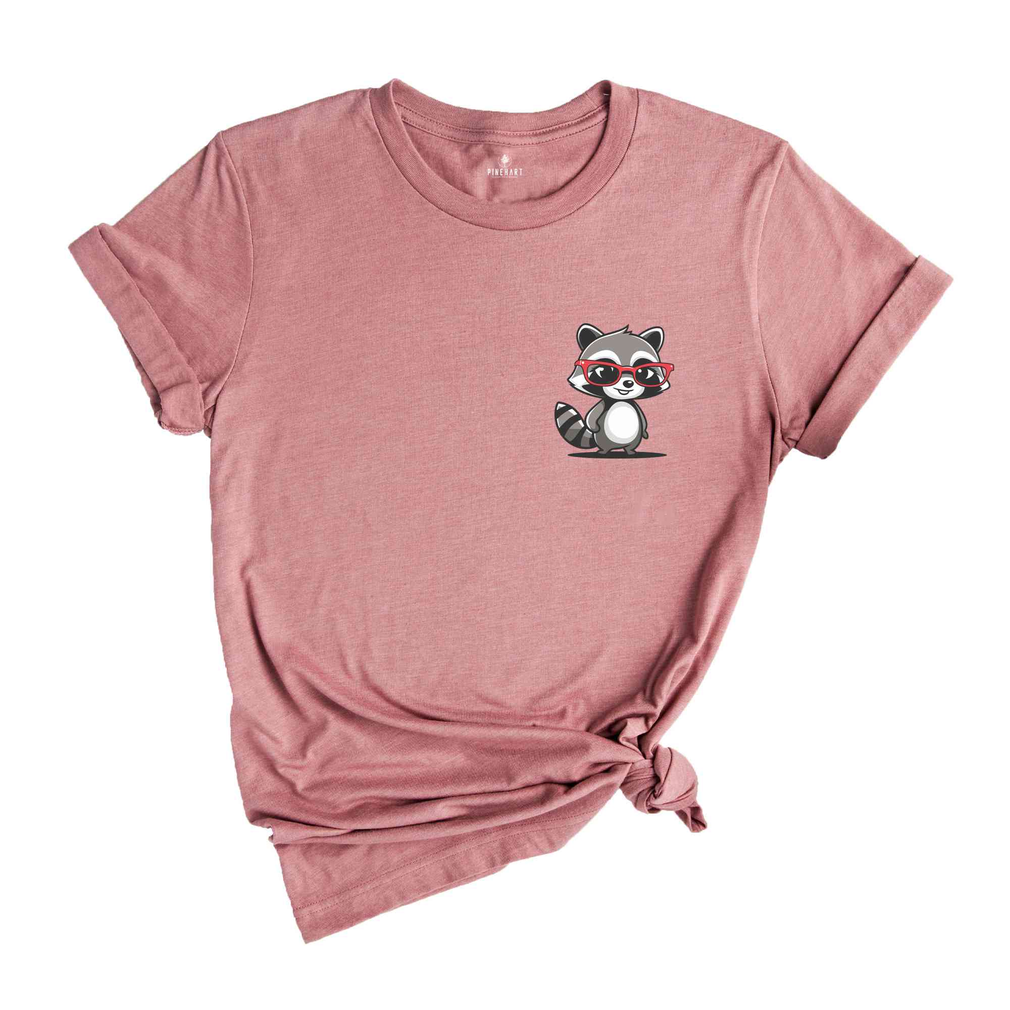 Pocket Raccoon Shirt, Cute Animal T-Shirt, Raccoon With Glasses, Raccoon Lover Shirt, Raccoon Gift, Raccoon Sweatshirt