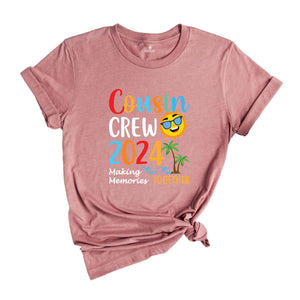 Cousin Crew 2024 T-Shirt, Summer Vacation Tee, Family Matching Shirts, Cousin Matching Shirts, Cousin Vacation Shirts