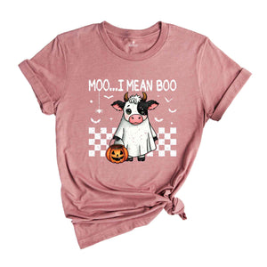 Moo I Mean Boo Shirt, Cute Halloween Shirt, Cow Halloween Shirt, Spooky Vibes Shirt, Cow Lover Shirt, Animal Lover Shirt, Halloween Gift