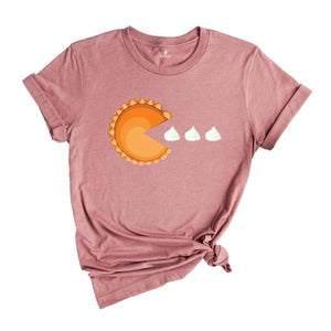 Pumpkin Pie Shirt, Pac Man Shirt, Pumpkin Season Shirt, Fall Shirt, Holiday Shirt, Halloween Shirt, Autumn Shirt, Thanksgiving Shirt