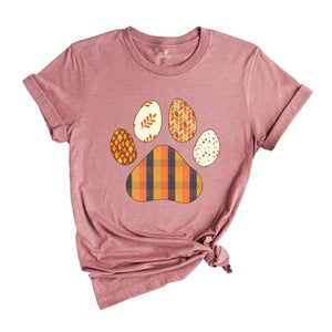 Fall Paws Shirt, Dog Paw Fall Vibes Shirt, Fall Season Shirt, Dog Lover Shirt, Dog Mom Shirt, Happy Autumn Dog Shirt, Paw Thanksgiving Shirt