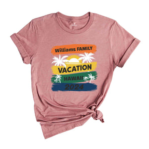 Family Vacation 2024 Shirt, Matching Family Trip Shirt, Personalized Family Shirt, Custom Vacation Shirt, Family Cruise Shirt, Summer Shirts