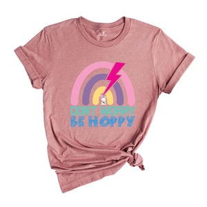 Don't Worry Be Hoppy Shirt, Student Shirt, Cute Easter Shirt, Happy Easter Day, Gift For Student, Easter Peeps Shirt, Easter Bunny