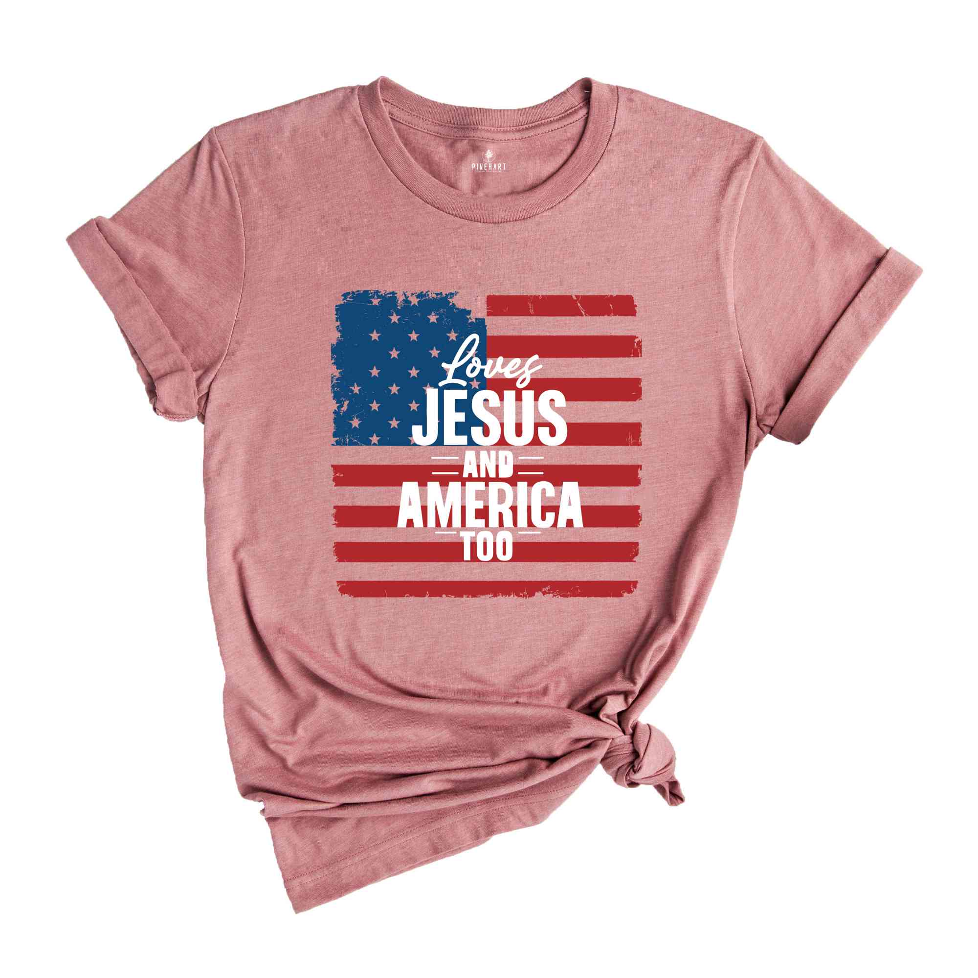 Loves Jesus And America Too Shirt, Jesus Lover America Shirt, Happy 4th of July Shirt, Christian 4th of July Shirt