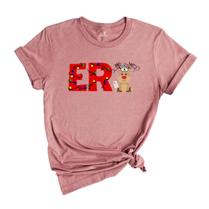 ER Nurse Christmas Shirt, Emergency Nurse Christmas T-Shirt, Emergency Department Nurse Xmas Tee, ER Christmas Holiday Gift