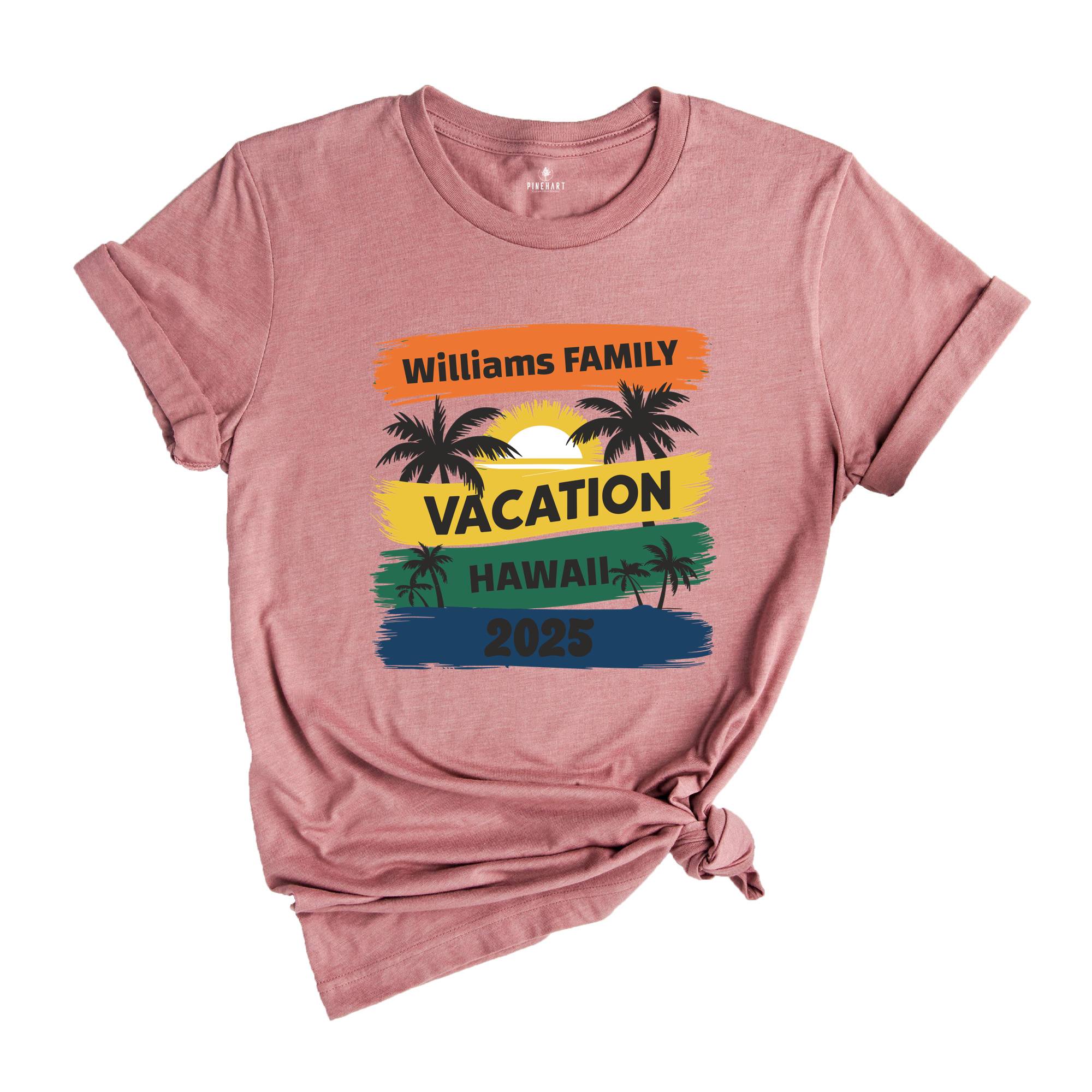 Family Vacation 2025 Shirt, Matching Family Trip Shirt, Personalized Family Shirt, Custom Vacation Shirt, Family Cruise Shirt, Summer Shirts