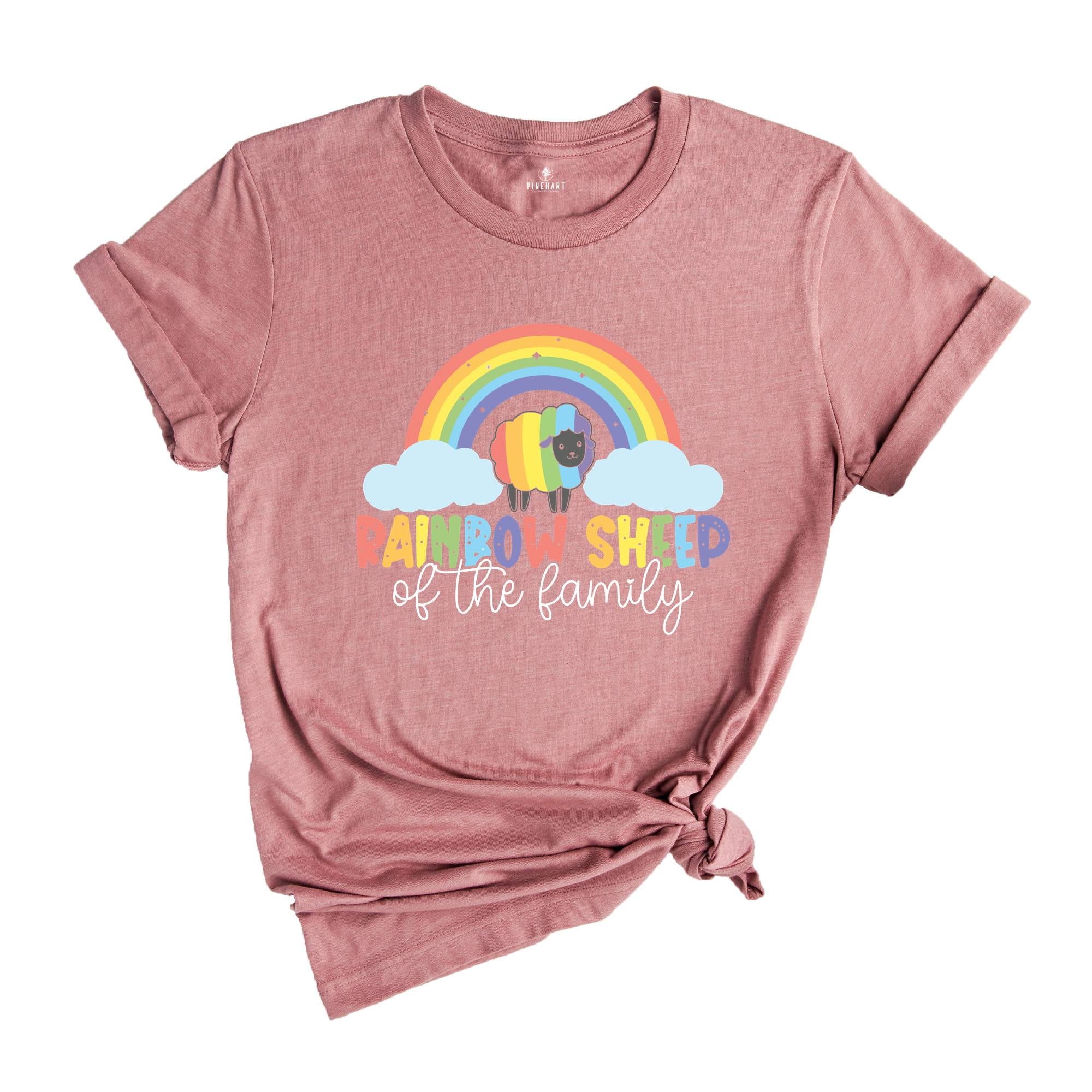 Rainbow Sheep, Pride Month Shirt, Pride 2024 Shirt, Lgbt Shirt, Pride T-Shirt, Gender Equality, Human Rights Shirt, Equal Rights Tee