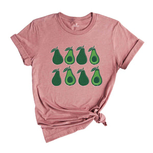 Avocado T-Shirt, Avocado Lovers T-Shirt, Fruit Shirt, Foodie Gift, Avocado Lovers Tee, Healthy Life Style Shirt