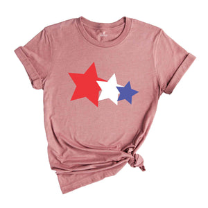 USA Stars Shirt, 4th Of July Shirt, Star Glitter Shirt, Fourth Of July Shirt, Independence Shirt, Patriotic Shirt, USA Shirt, America Shirt