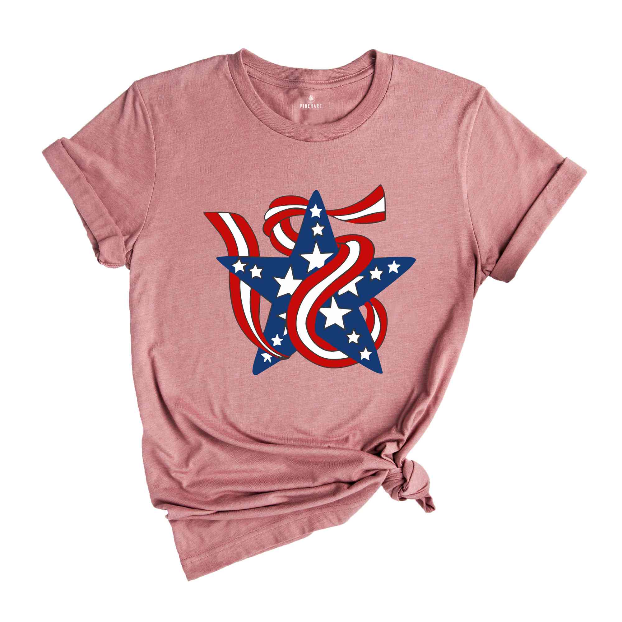 Stars and Stripes Shirt, Retro American Flag, 4th of July Shirts, Stars Peace and Stripes Retro, American Flag Shirt, 4th of July