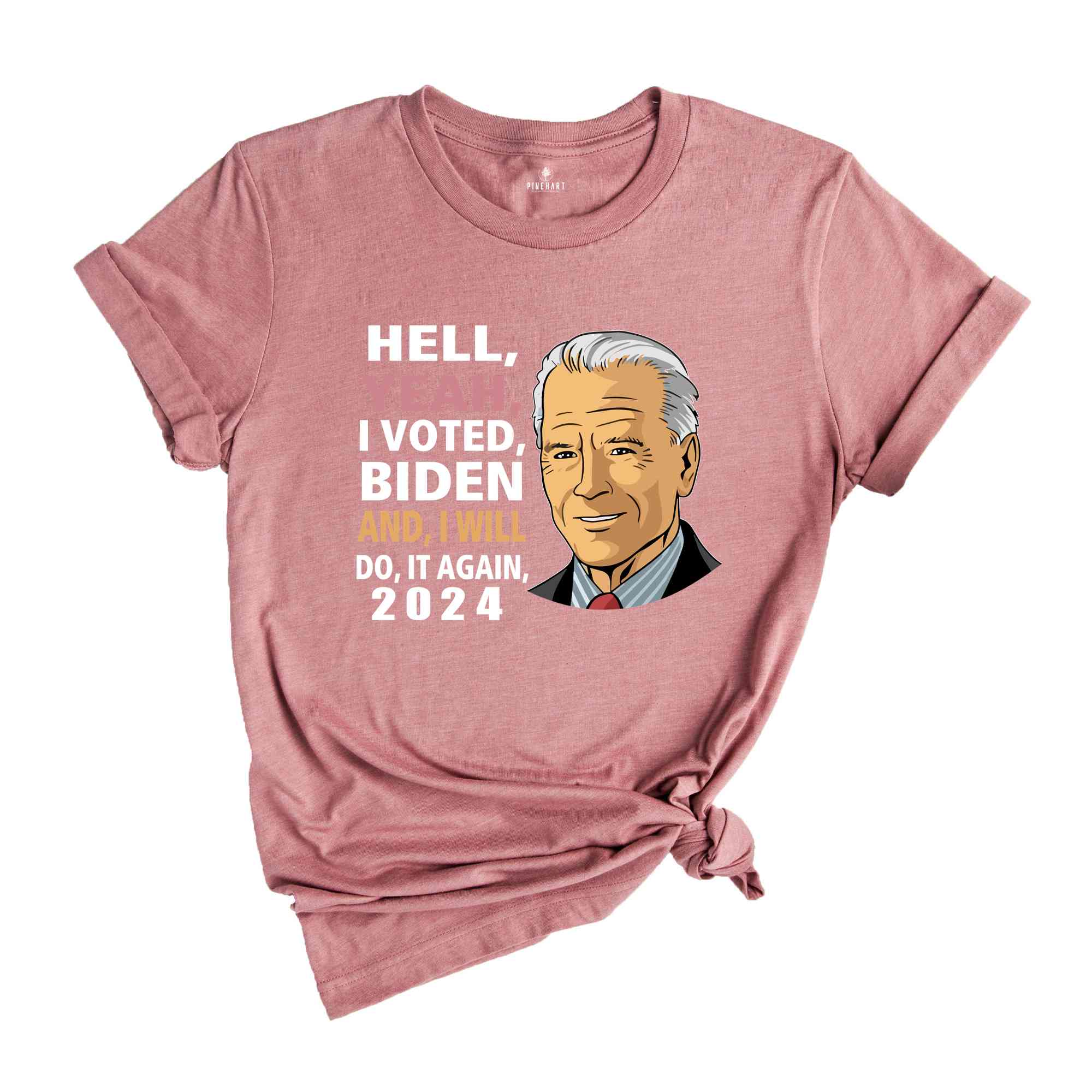 Hell Yeah I Voted Biden Shirt, Pro-Democrat 2024 Election Shirt, Political Support Shirt, Biden Vote Shirt, Patriotic Shirt