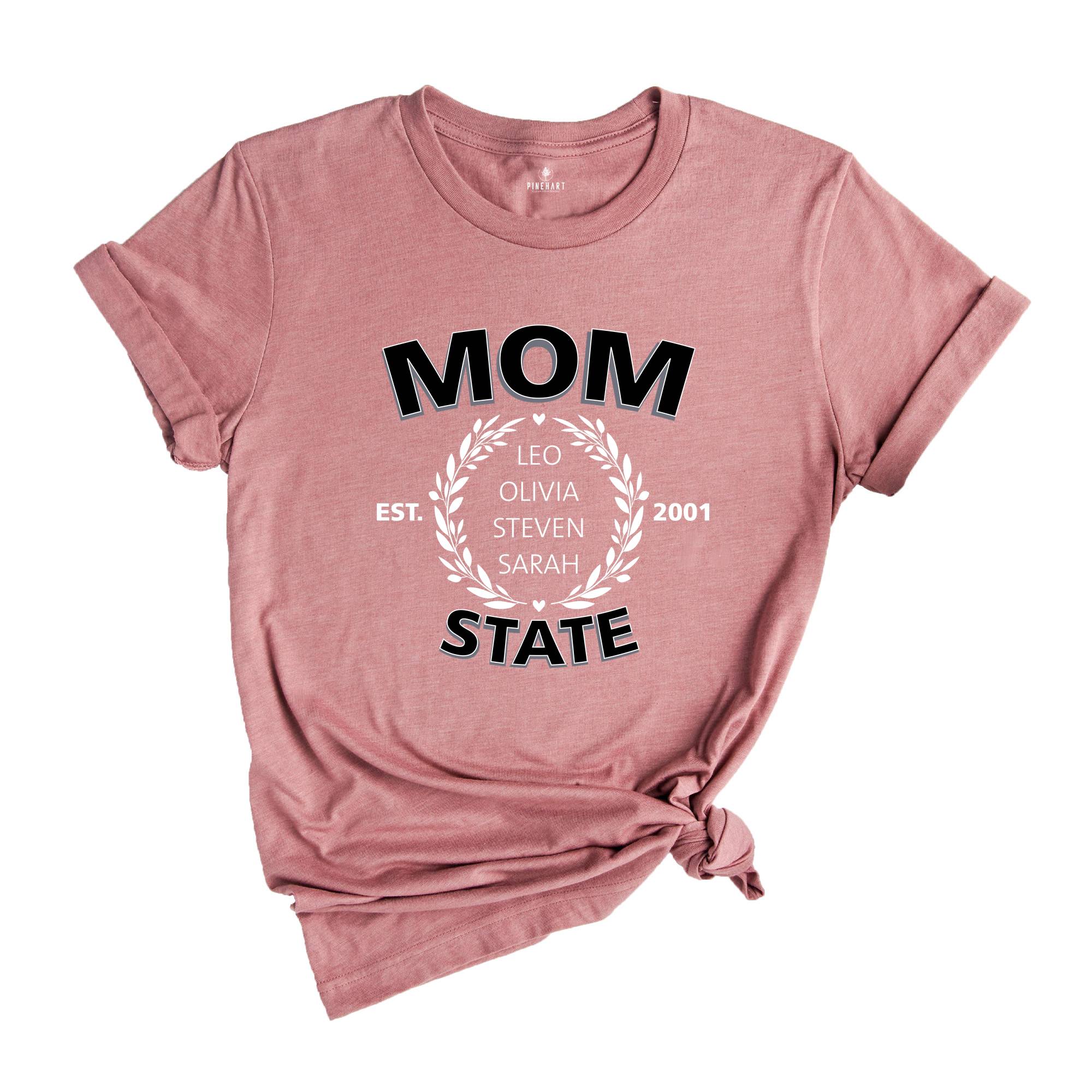 Custom Mom Shirt, Personalized Mothers day gift, Best Mom Shirt, Custom Name Shirt, New Mom Shirt, Kids Names Shirt, Cute Mom Shirt