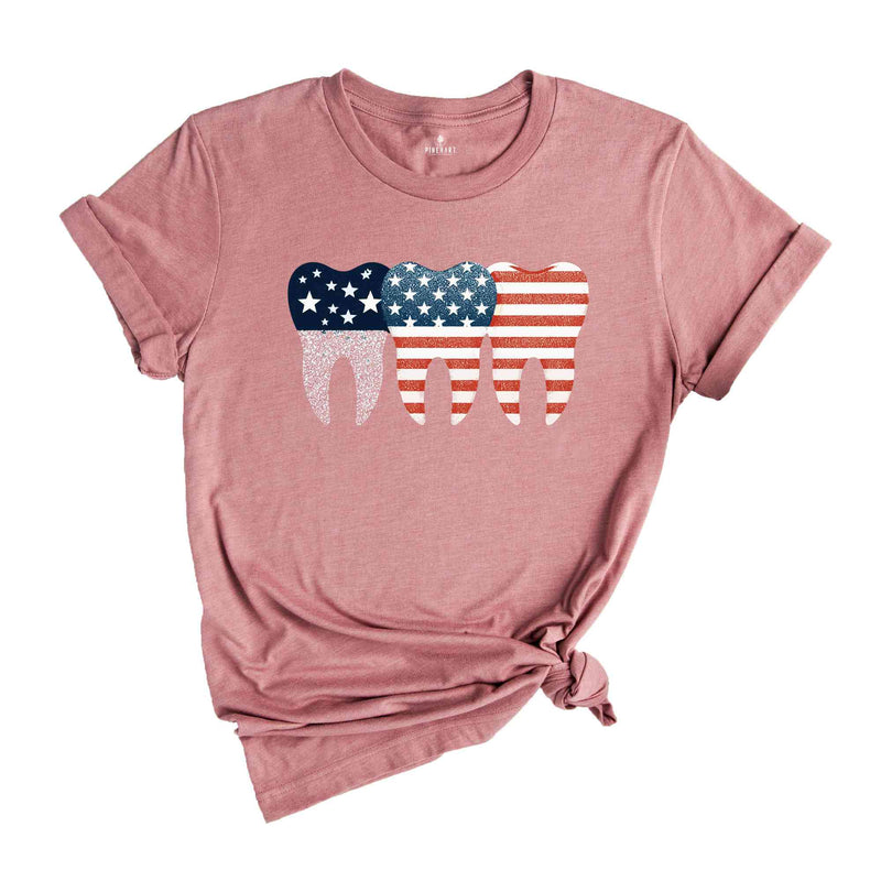 4th of July Dental Shirt, American Dentist Tee, Gift For Dentist, Independence Day Celebration Shirt, Dental Squad Tee